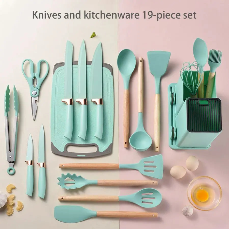 19pcs Silicone Kitchenware Set