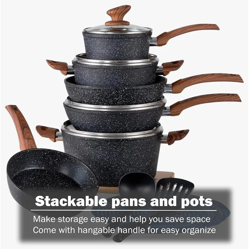 12 Piece Cooking Pan Set