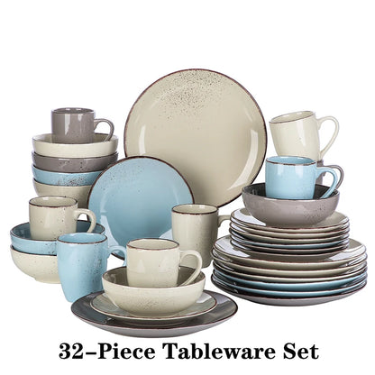 16/32/48-Piece Stoneware Dinner Set