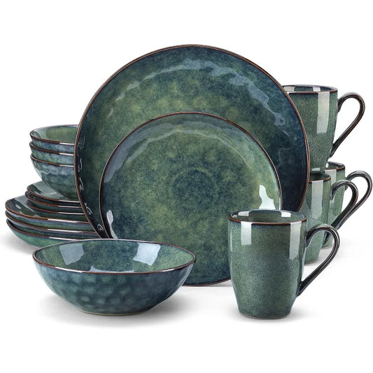 16 Pieces Pottery Dinnerware Set