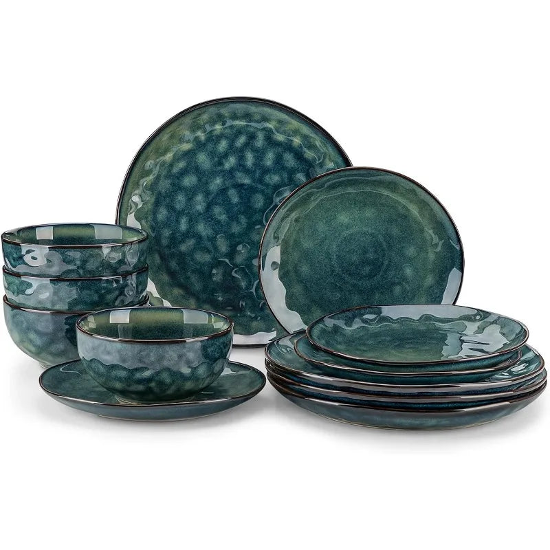 16 Pieces Pottery Dinnerware Set