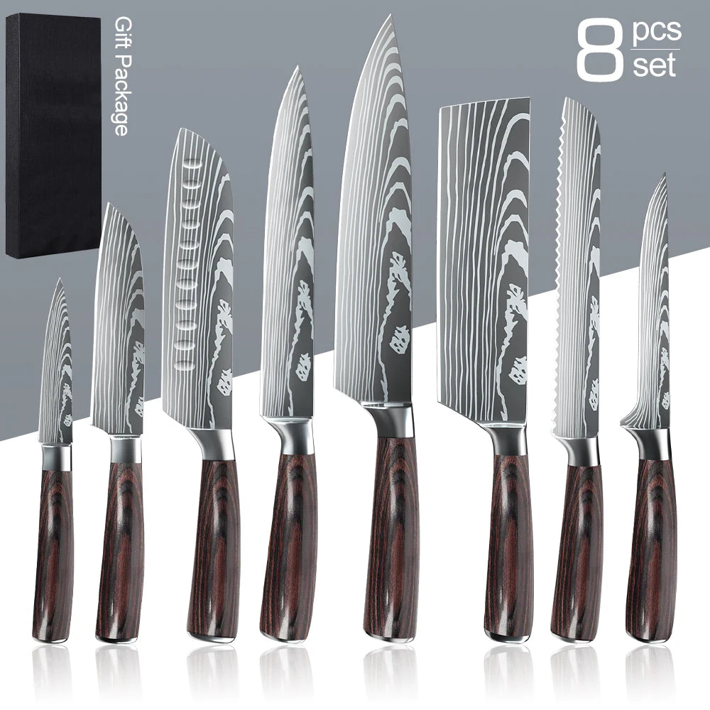 10PCS Chef knife Set