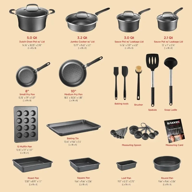 Cookware Set – 23 Piece
