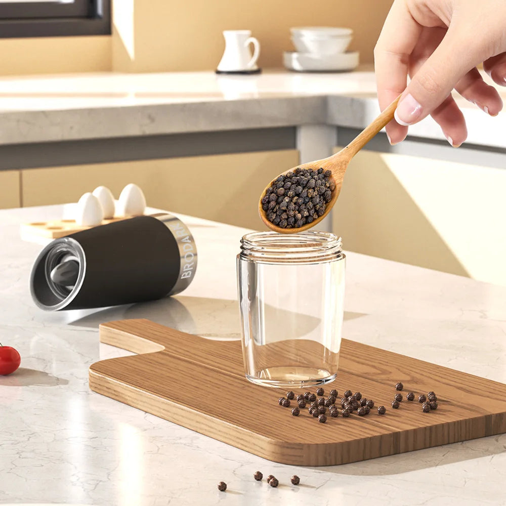 Electric Salt And Pepper Grinder Set