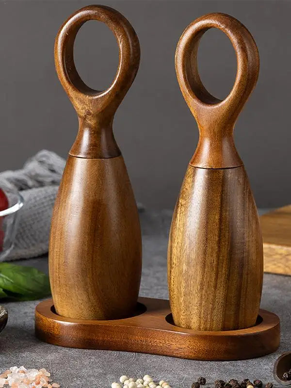 Solid Wooden Salt & Pepper Mill