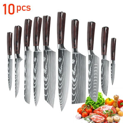 10PCS Chef knife Set