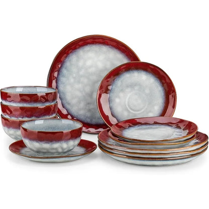 16 Pieces Pottery Dinnerware Set