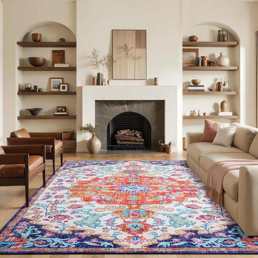 Vintage Floral Area Rug