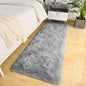 Gray plush carpet