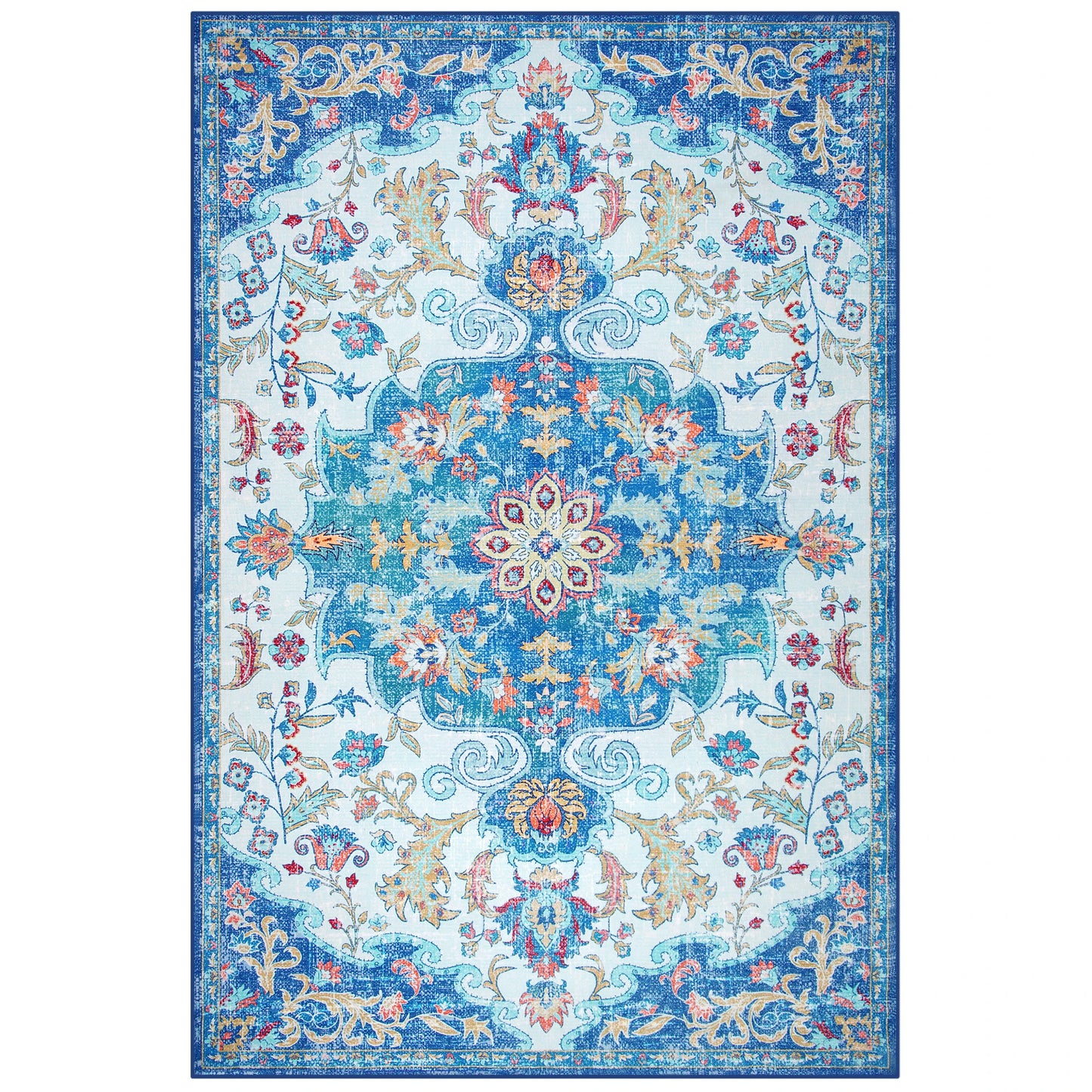 Vintage Floral Area Rug