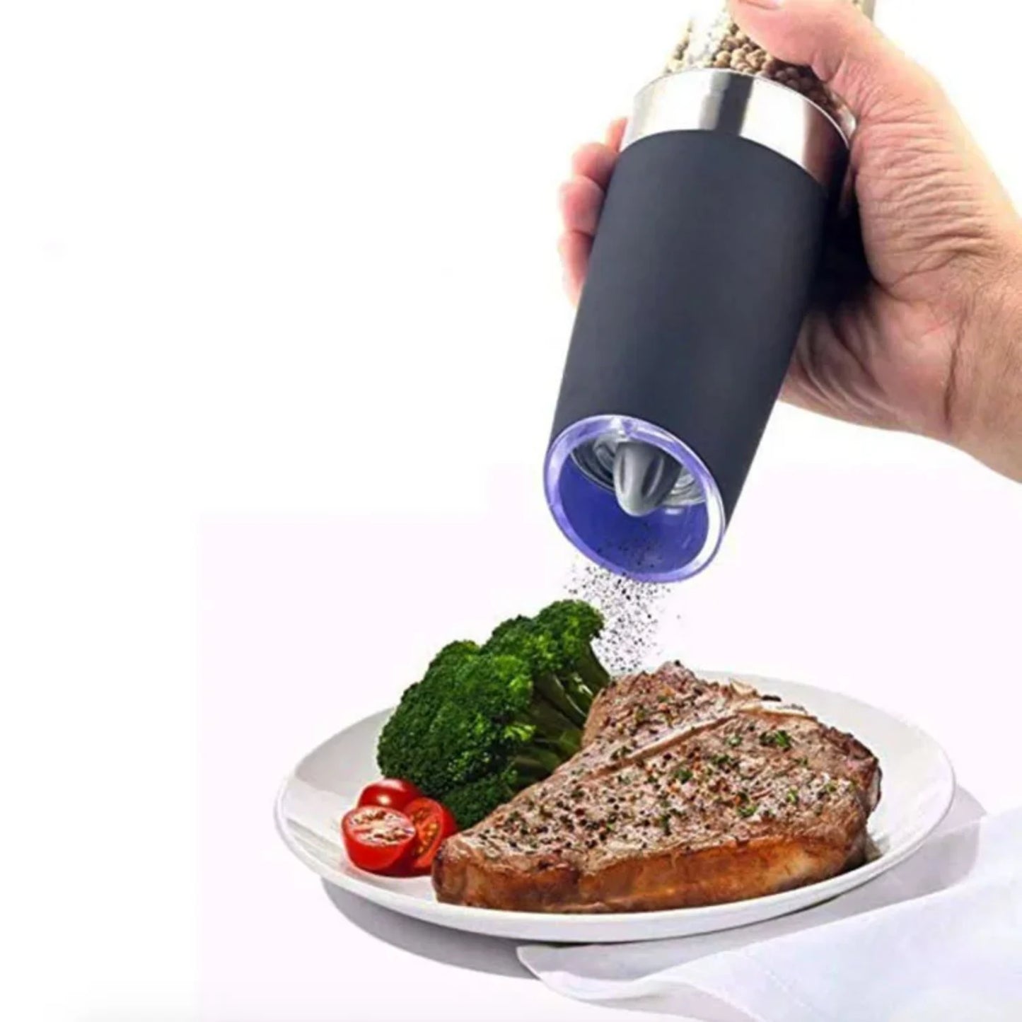 Manual salt and pepper grinder