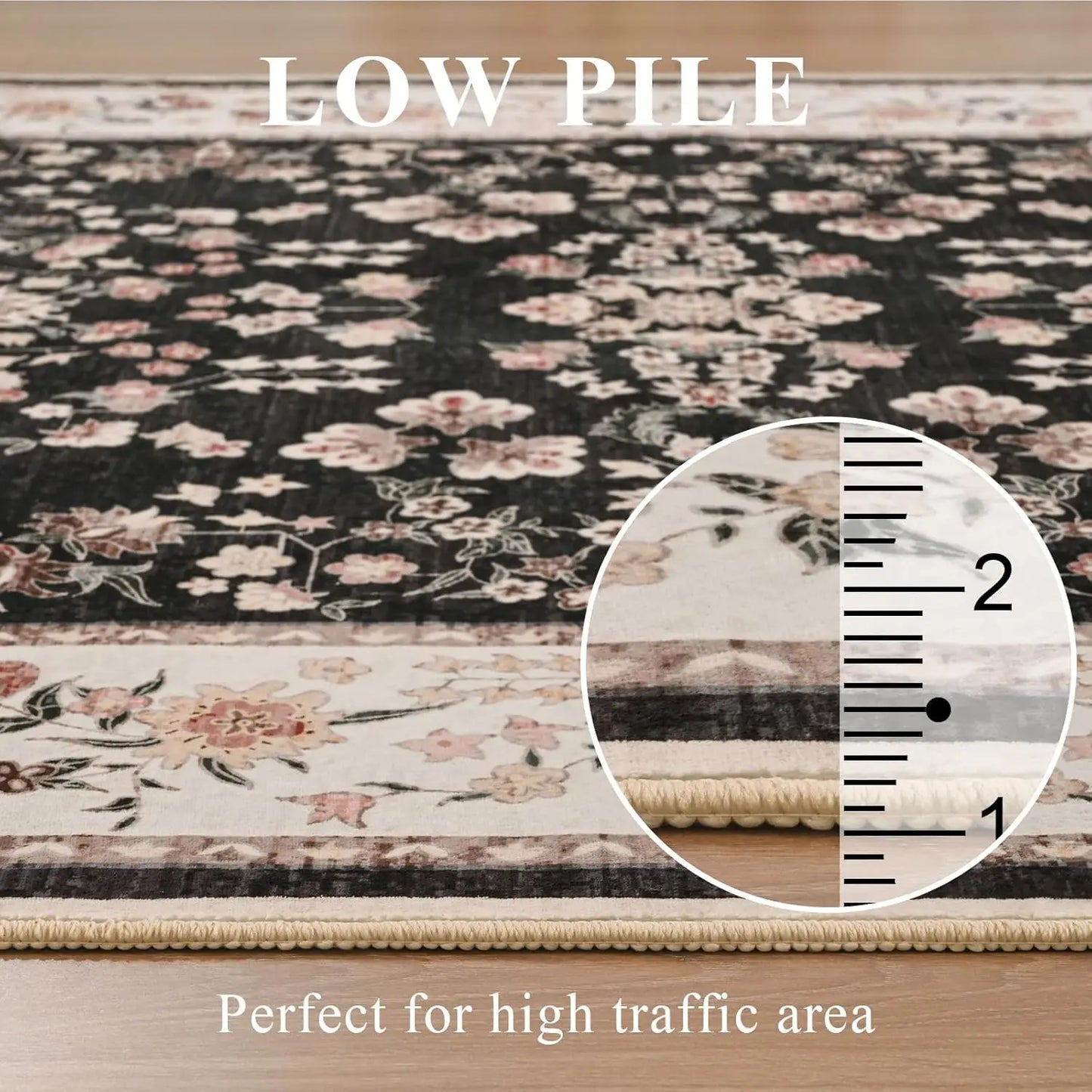 Vintage Floral Area Rug