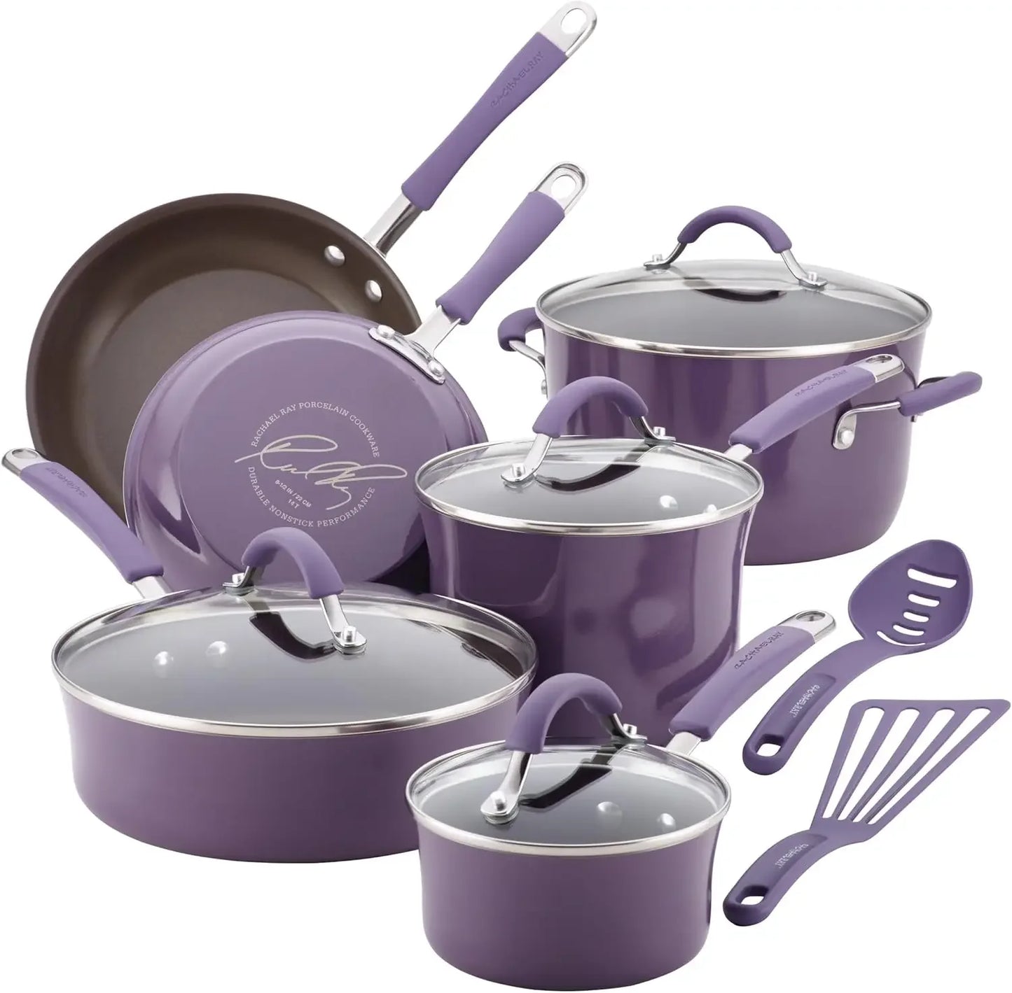 12 Piece, Lavender Cookware