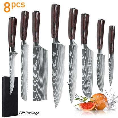 8 pcs. Chef's Knives