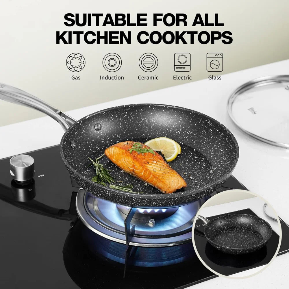 Nonstick Frying Pan with Lid