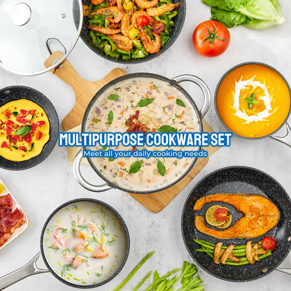 10 Piece, Induction Cookware Nonstick