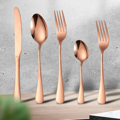 5/10/20 pcs  Cutlery Set Stainless Steel Dinnerware Set Tableware Set 1/2/4 Set Gold Silverware Sets Dinner Spoon and Fork Set