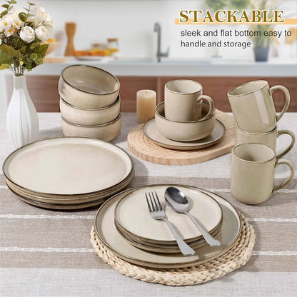 16 Piece Ceramic Dinnerware