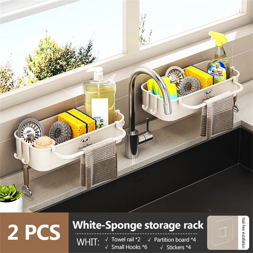 2 Pcs Sponge Holder/Sink Caddy