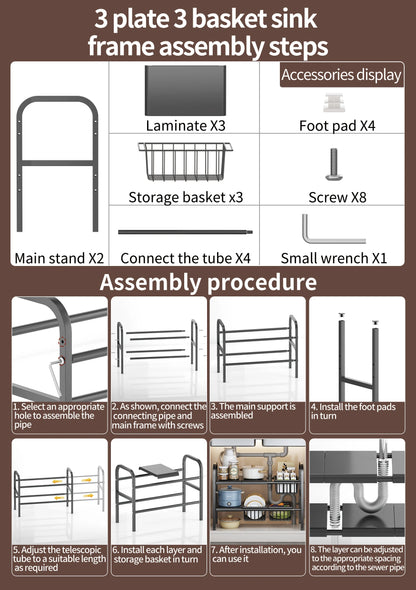 Expandable Under Sink Organizer