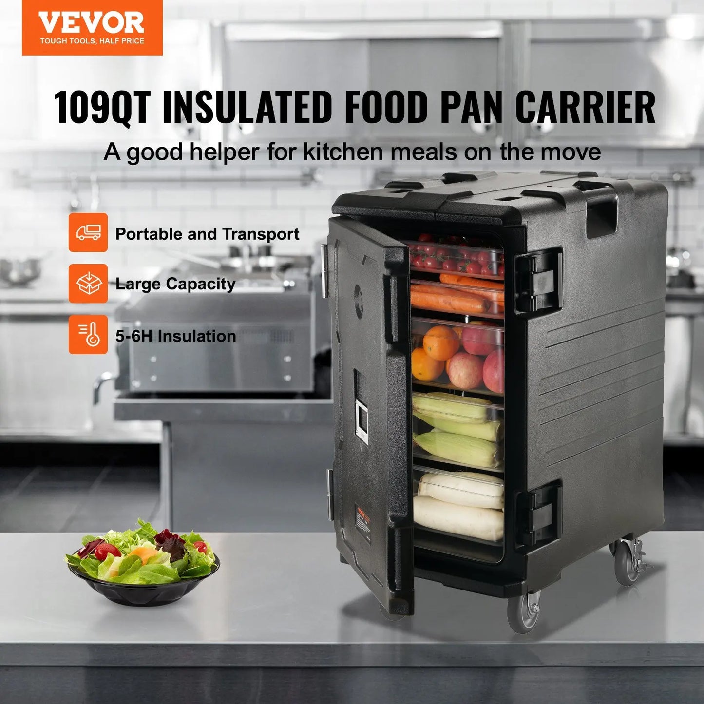 Insulated Food Pan Carrier