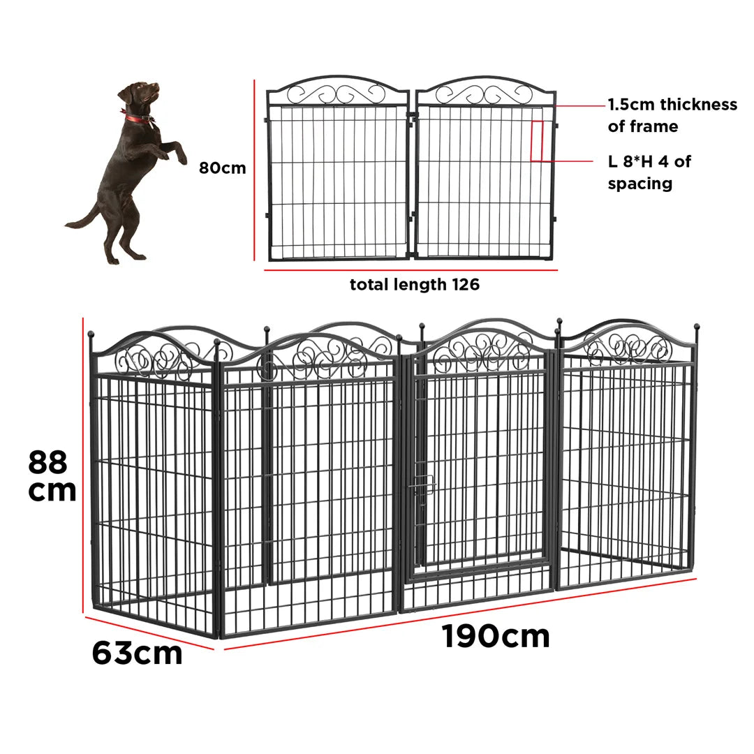 8 Panels Foldable Pet Playpen