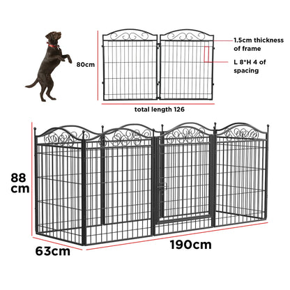 8 Panels Foldable Pet Playpen
