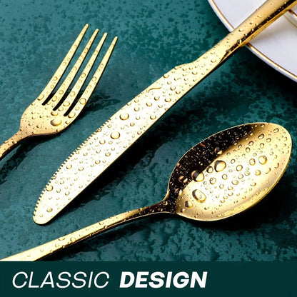 24pcs Stainless Steel Flatware