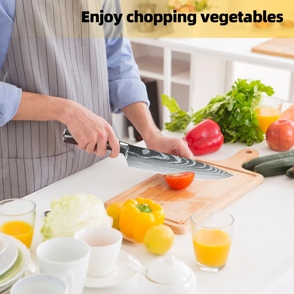 10PCS Chef knife Set