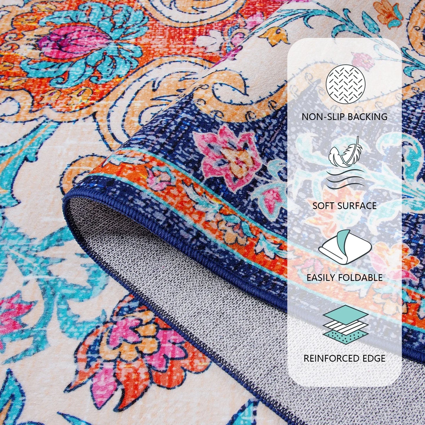 Vintage Floral Area Rug