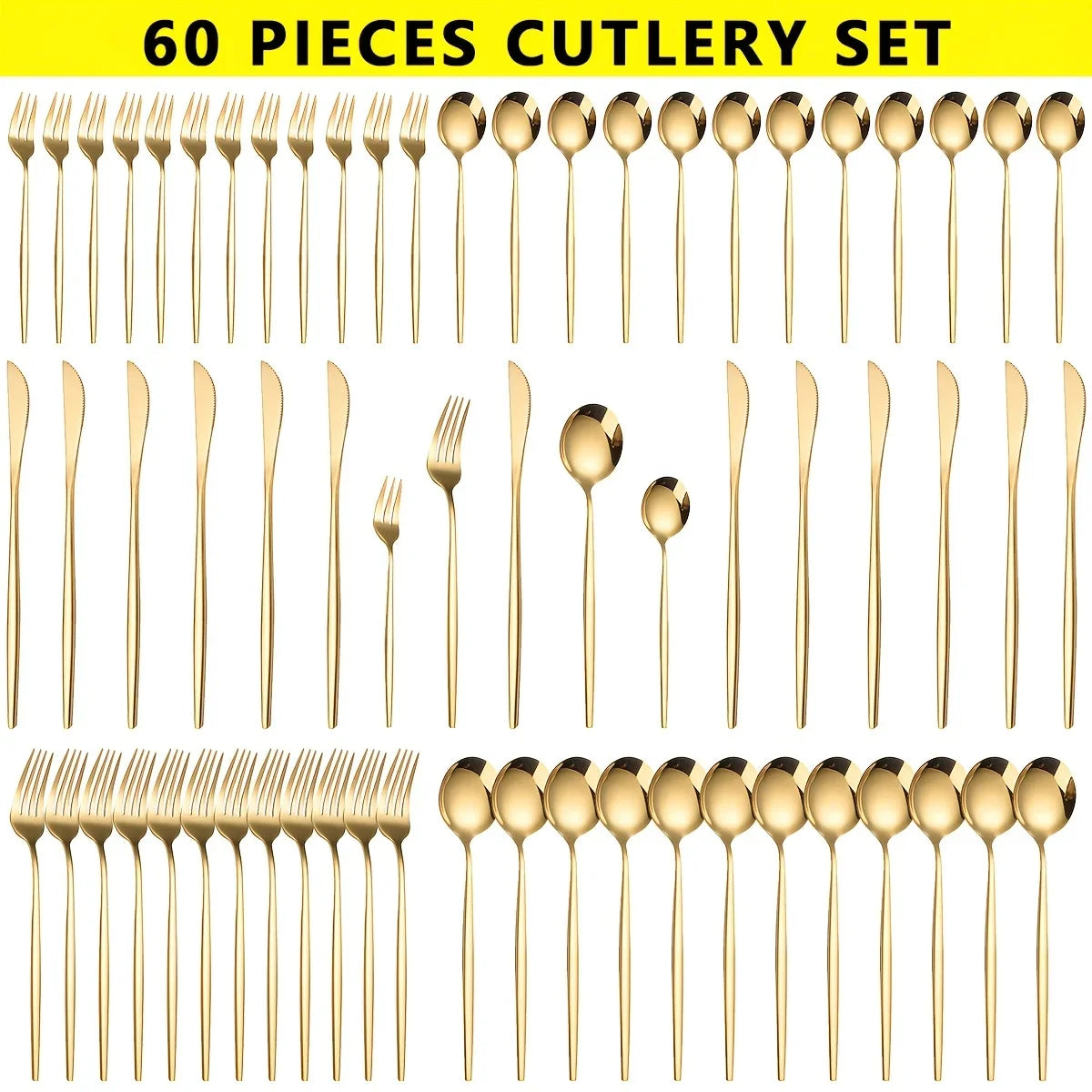 60pcs Stainless Steel