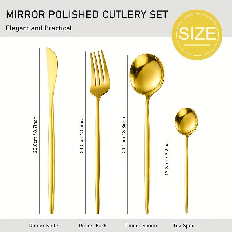 40 Pieces Stainless Steel Cutlery