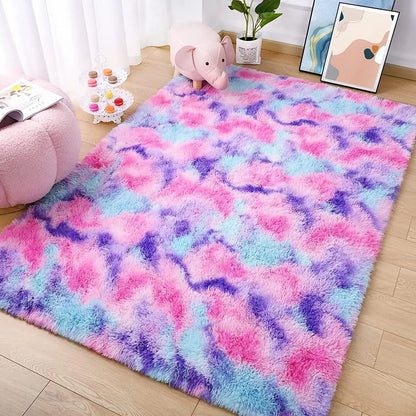 Tie Dye Velvet Rug