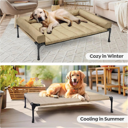 Raised Pet Cot with Breathable Mesh