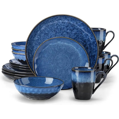 16 Pieces Pottery Dinnerware Set