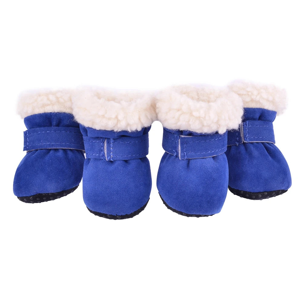 4Pcs Pet Dog Snow boots