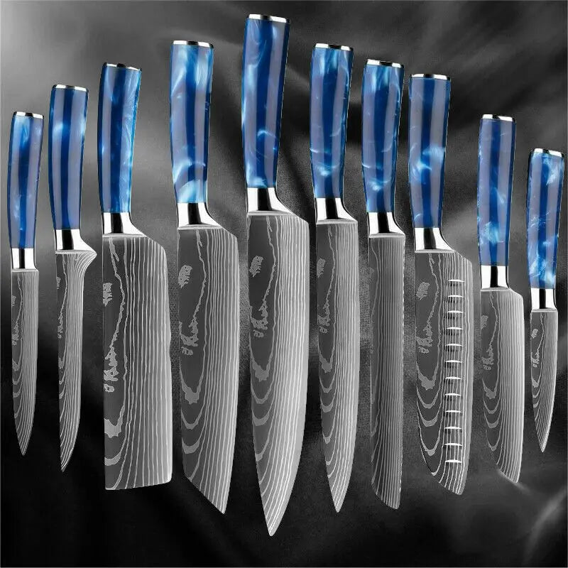 10 Pcs Set Kitchen Knives Set