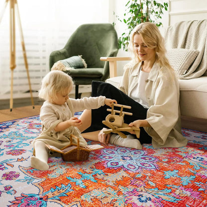Vintage Floral Area Rug