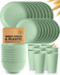 32-Piece Plastic Dinnerware Set