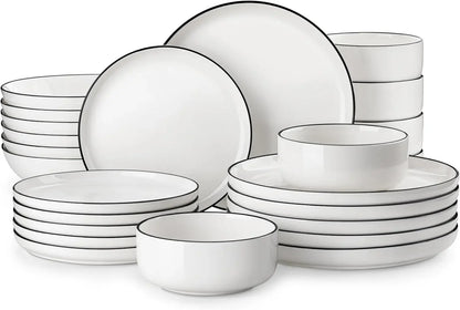 24 Pieces Modern Porcelain Dinnerware