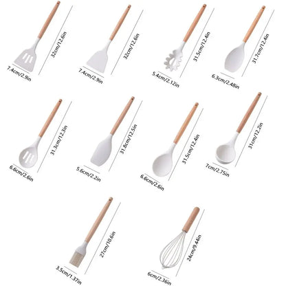 19pcs Silicone Kitchenware Set
