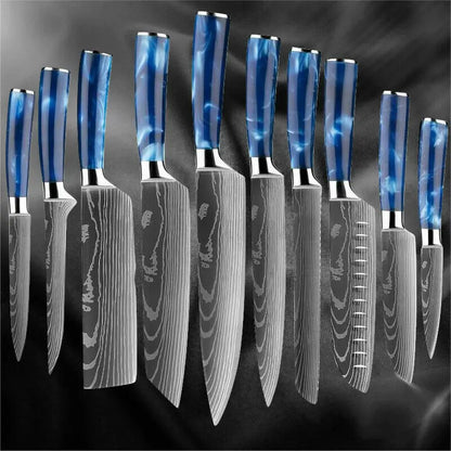 10 Pcs Set Kitchen Knives Set