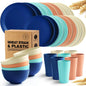 32-Piece Plastic Dinnerware Set