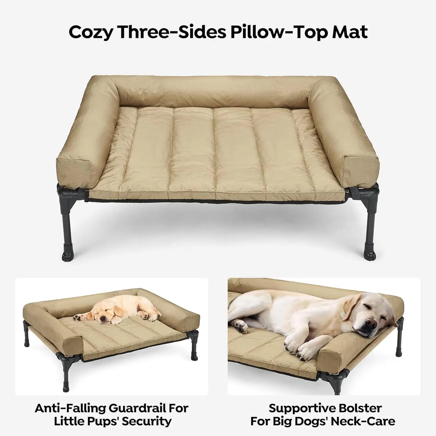 Raised Pet Cot with Breathable Mesh