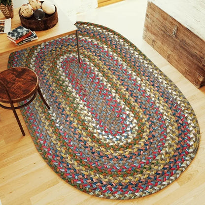 Colorful Braided Rug 10' X 10'