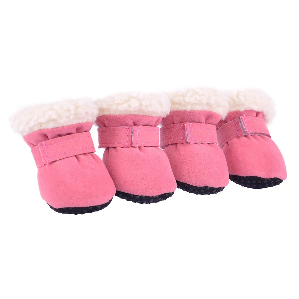 4Pcs Pet Dog Snow boots