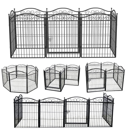8 Panels Foldable Pet Playpen