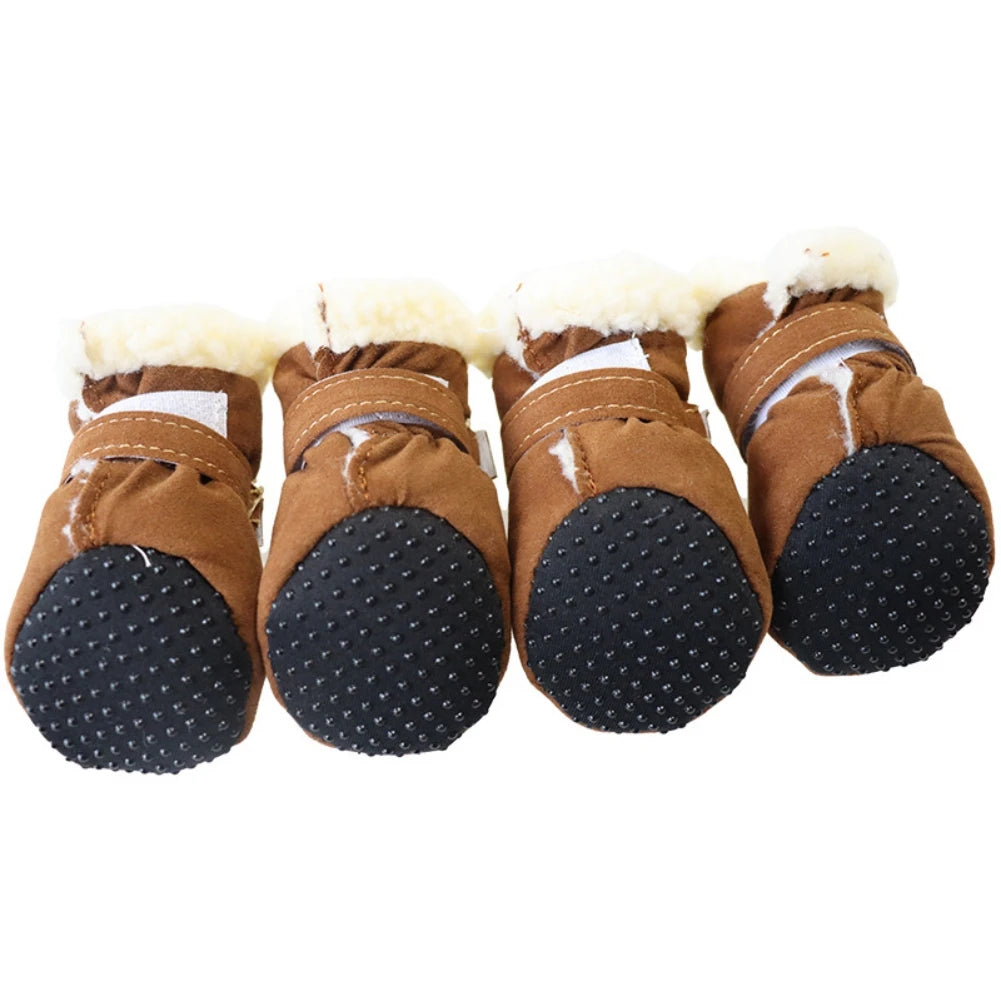 4Pcs Pet Dog Snow boots