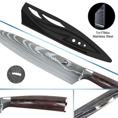 8pcs Kitchen Knife Set