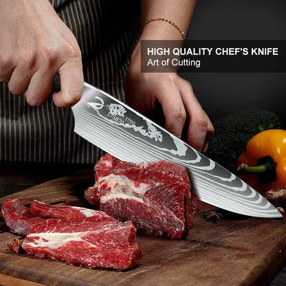 6/10pcs Kitchen Knives Gift Box Set